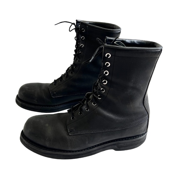 biltrite Other - Biltrite Genuine Leather Black Combat Military Army Moto Bike Lace up Boots 9.5